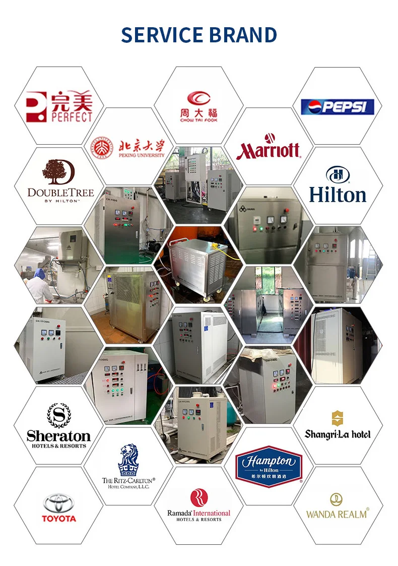 CHUANGHUAN OZOCENTER Air and water cooled 40g/h ceramic ozone tube for ozone generator