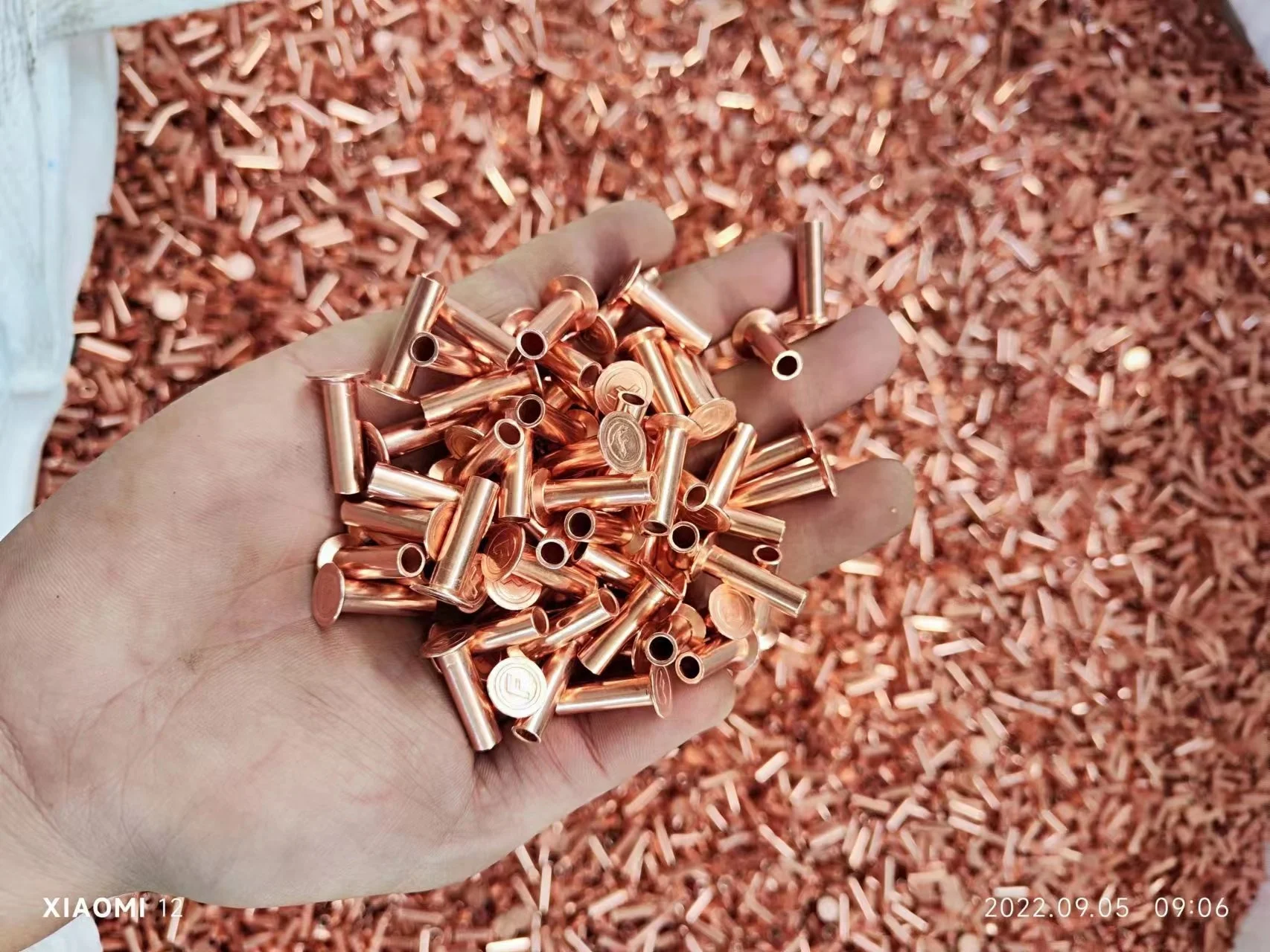 Factory price brake lining rivets copper material size 10-10 6x18mm for brake lining
