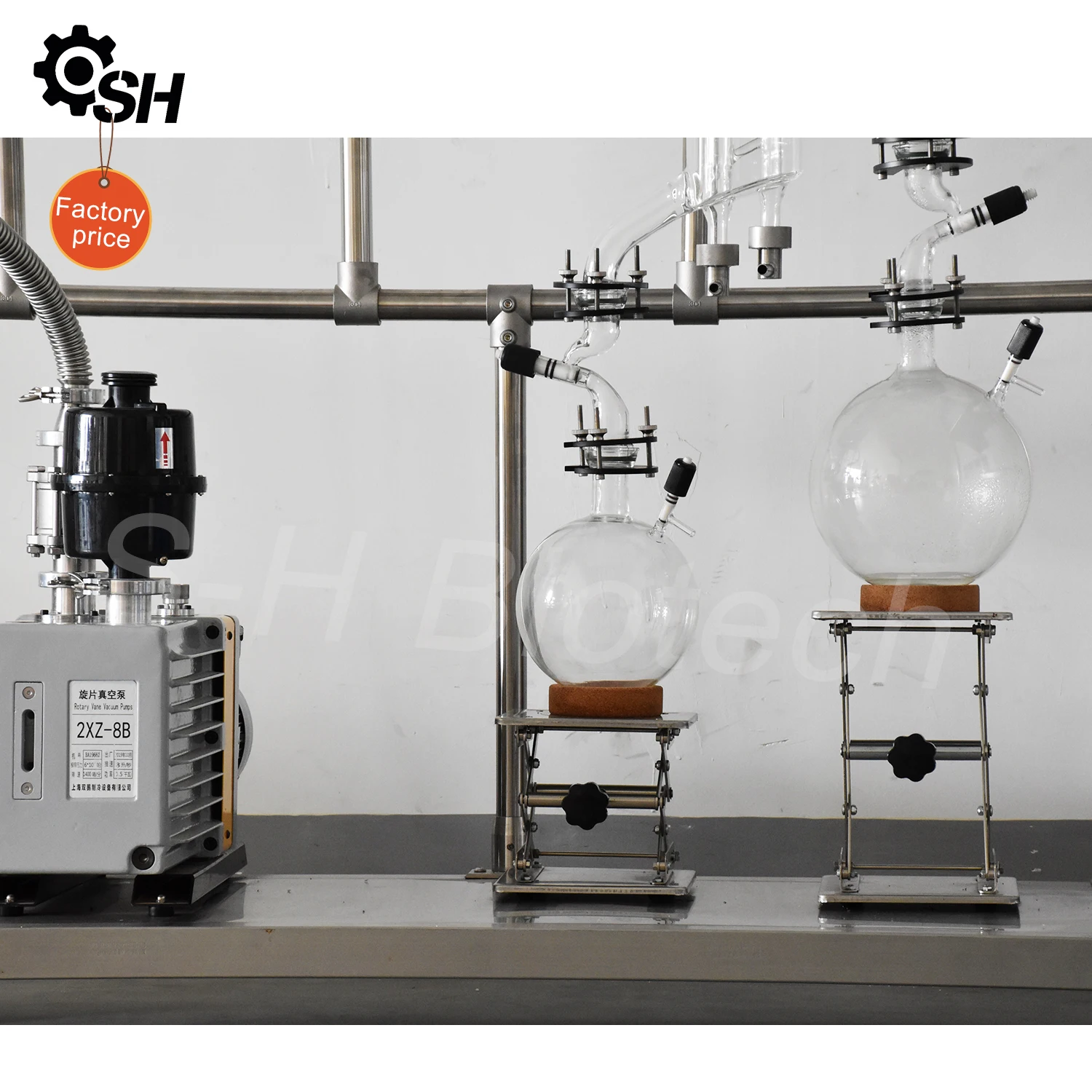 Fish Oil Palm Oil Distillate Distillate Industrial Scale Stainless Steel Wiped Film Molecular Distillation