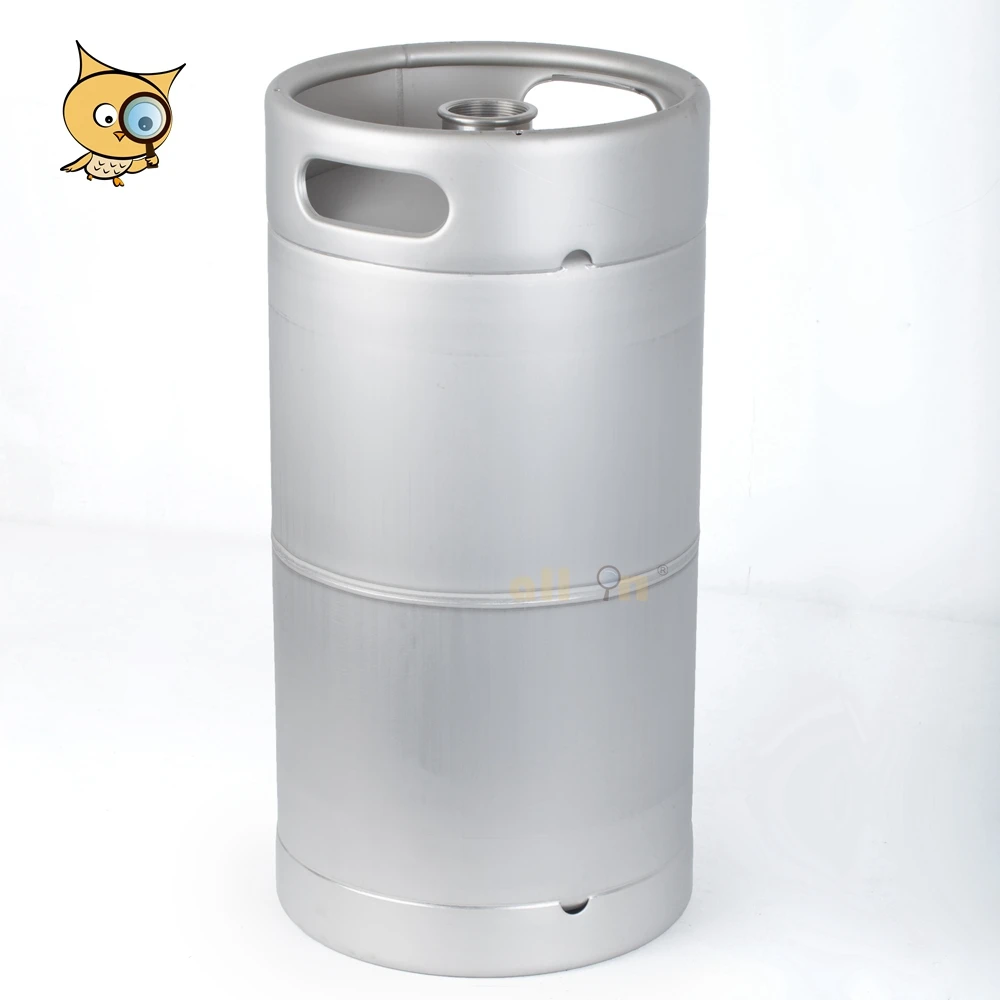 ALL IN Wholesale 304 Stainless Steel Slim 278 20L Beer Barrel Made in China Draft Beer Keg with Spear Fitting Extractor Tube