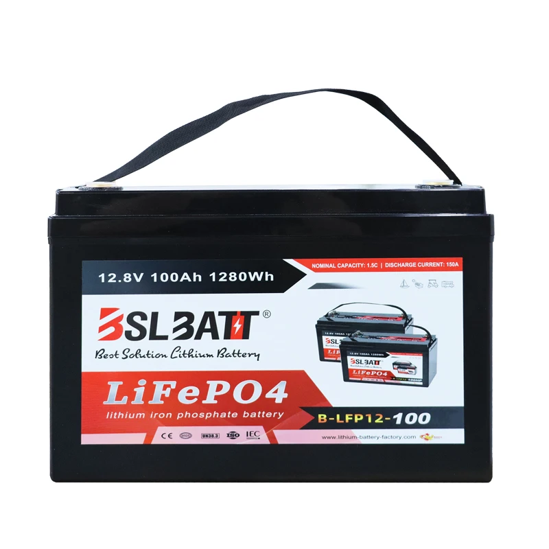 BSLBATT lipo батареи 12v 100ah lifepo4 литиевые для rv