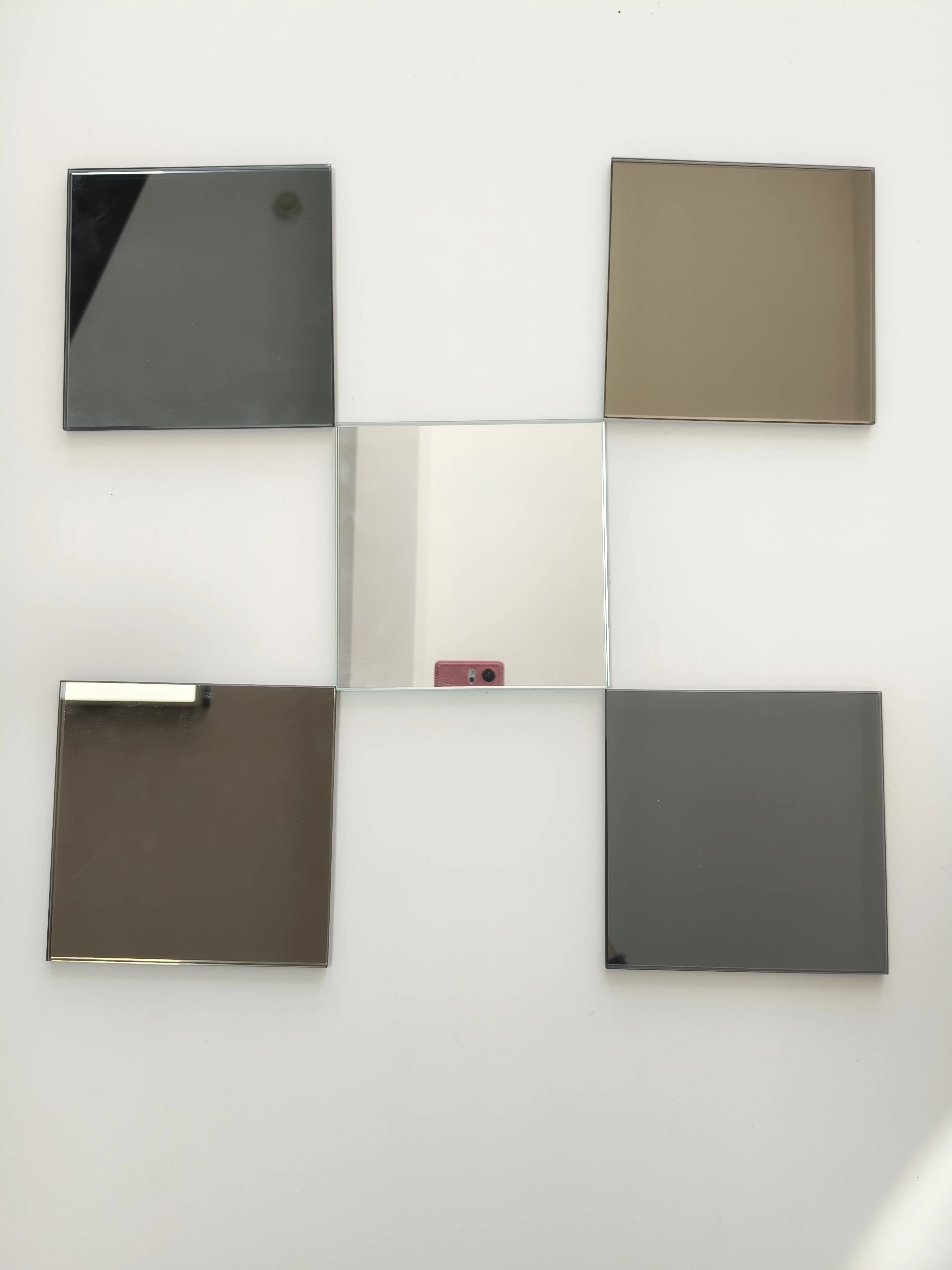 6mm Euro Grey Color 4side Flat Polished Edge Silver Mirror Glass