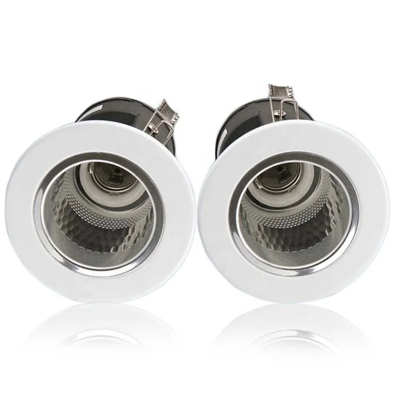 Adjustable led light housing e27 recessed ceiling light Traditional Style E27 Standard Led Downlight Housing