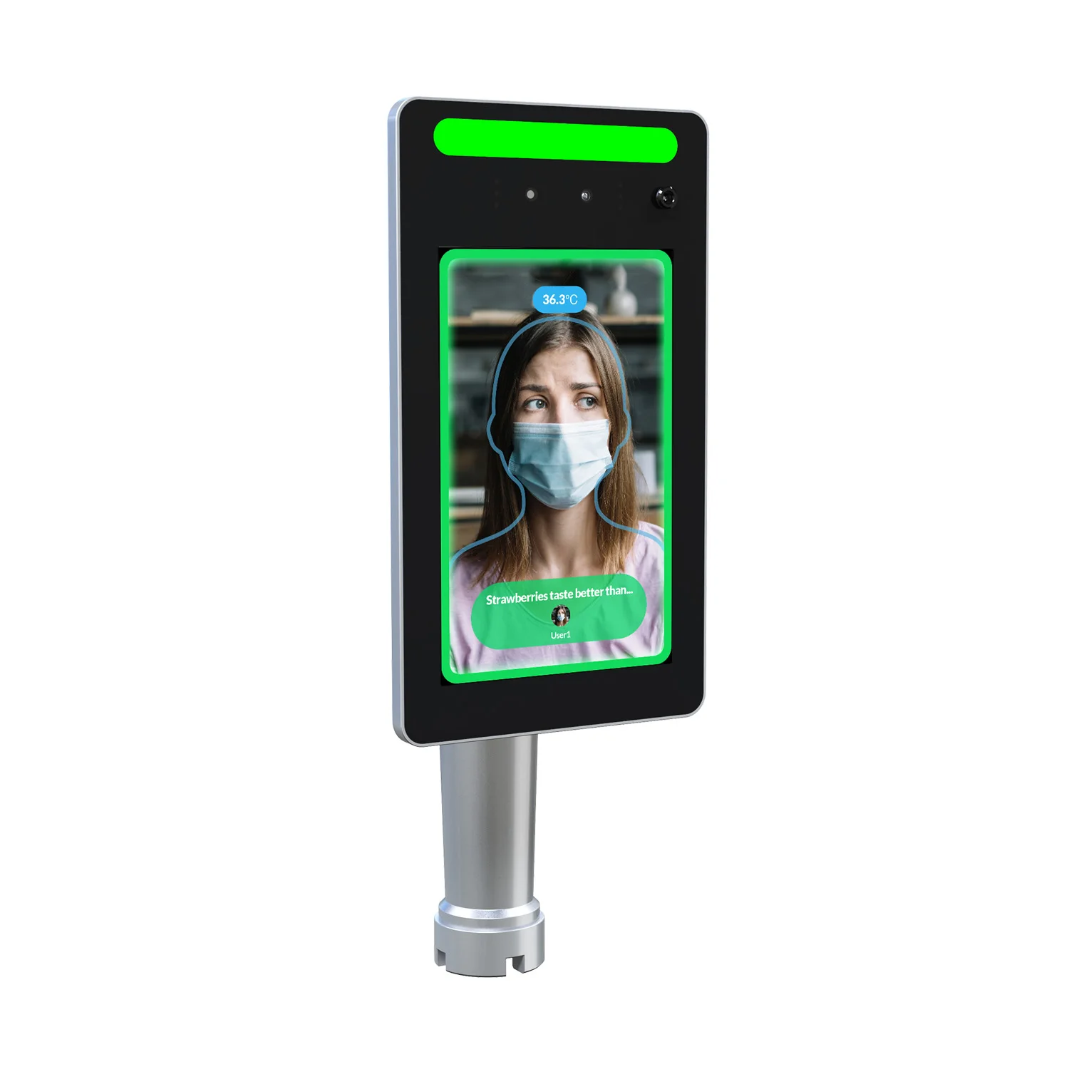 LILLIPUT 8 дюймов с функцией распознавания лиц и Произведите замер сканер для системы контроля доступа