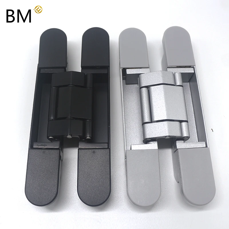 80Kg Popular black color three direction adjustable concealed door hinge