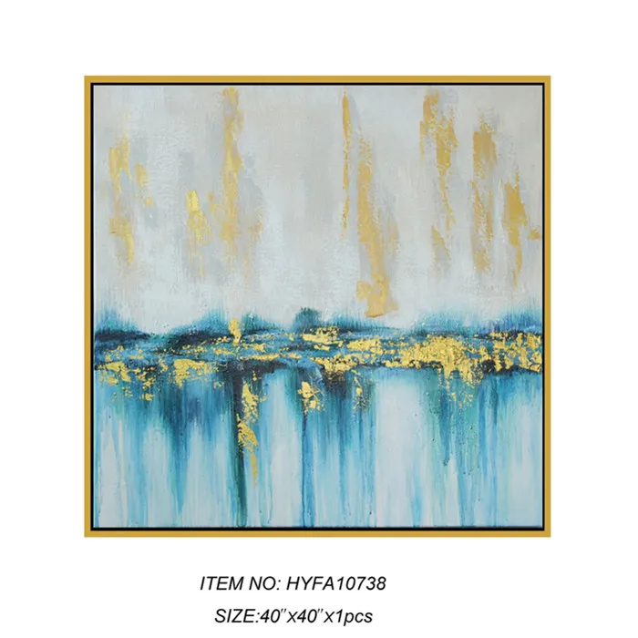 
Handmade wall big size abstract oil painting on canvas with frame 