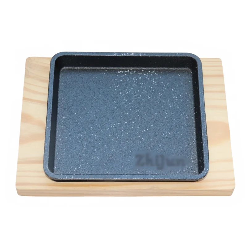 Wholesale hot style cast iron baking pan non stick frying pan skillet for campfire