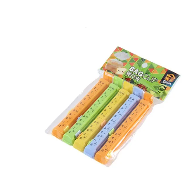 Plastic Chip Clips for Food Packages, Curved Design Sealing Bag Clips for Food