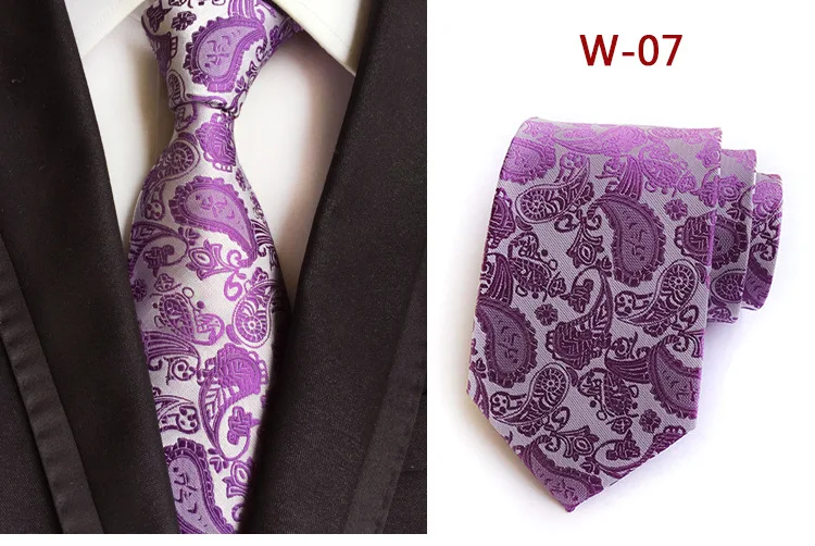 manufacturers supply hot style polyester paisley  flower jacquard fabric men neck Tie