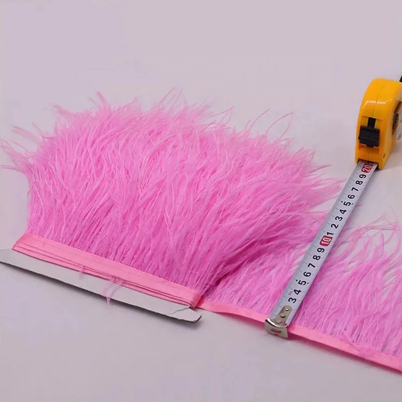 Custom Color Ostrich Fringe Trim Feather Millinery Carnival Supply