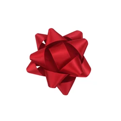 Huihuang Ribbons Solid Color Customized Holiday Decoration Ribbon Bows Star Gift Wrapping Bow