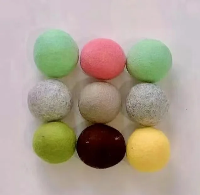 Оптовая продажа шерстяных шариков для стирки, шарики ручной работы из органической шерсти для стирки без химикатов