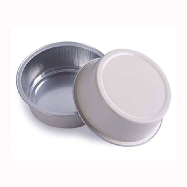 Colorful Aluminum Disposable Foil Baking Cup Container Aluminium Foil Baking Pans With Lid