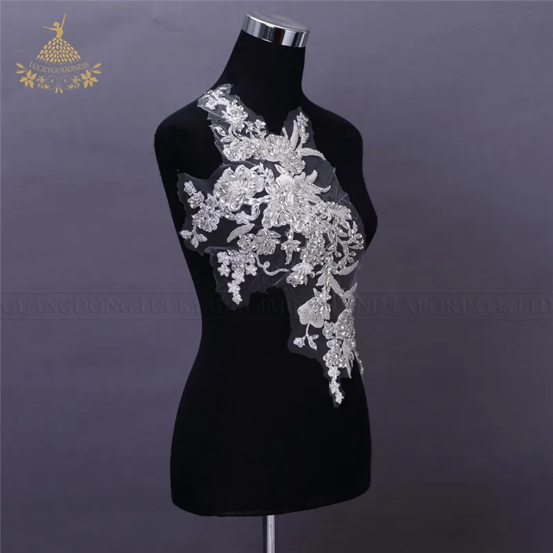Оригинальная ручная работа, вышивка бисером, свадебный пояс с блестками, горячая фиксация, лиф со стразами, вырез горловины, аппликация со стразами