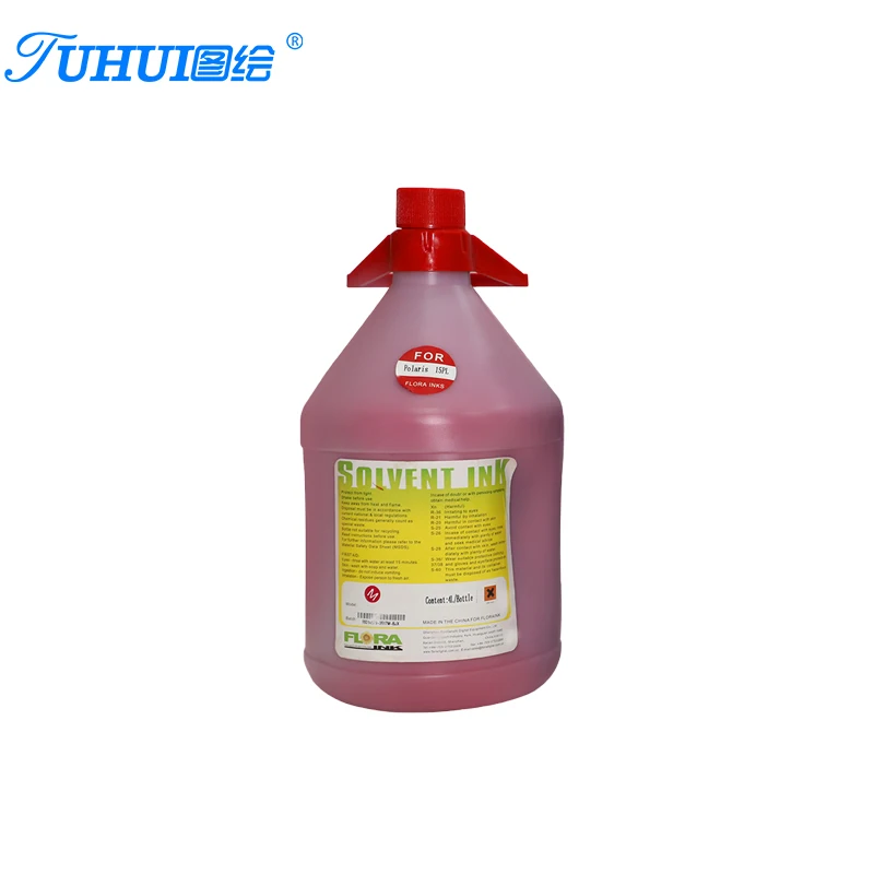 Original Flora solvent ink for all printer with Spectra polaris 512 15pl/35pl solvent printhead