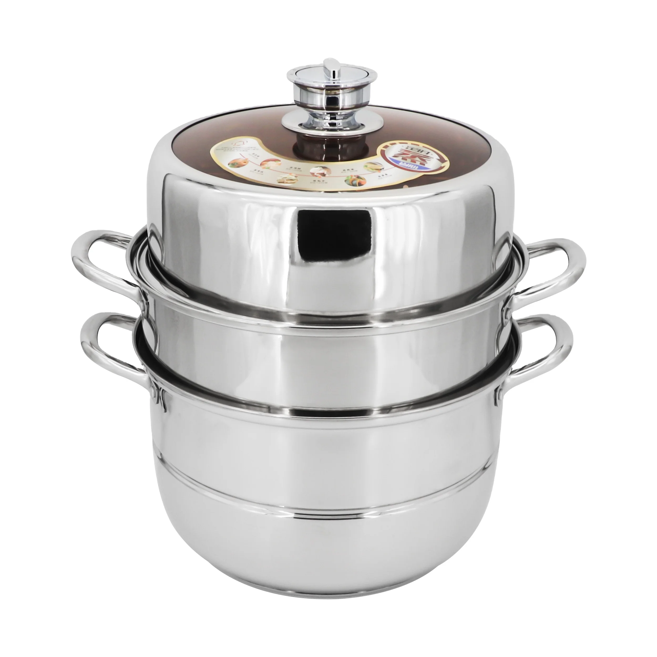 Vietnam various sizes stainless steel steamer set 28cm 30cm 32cm high stock pot food grade steamer for corn egg