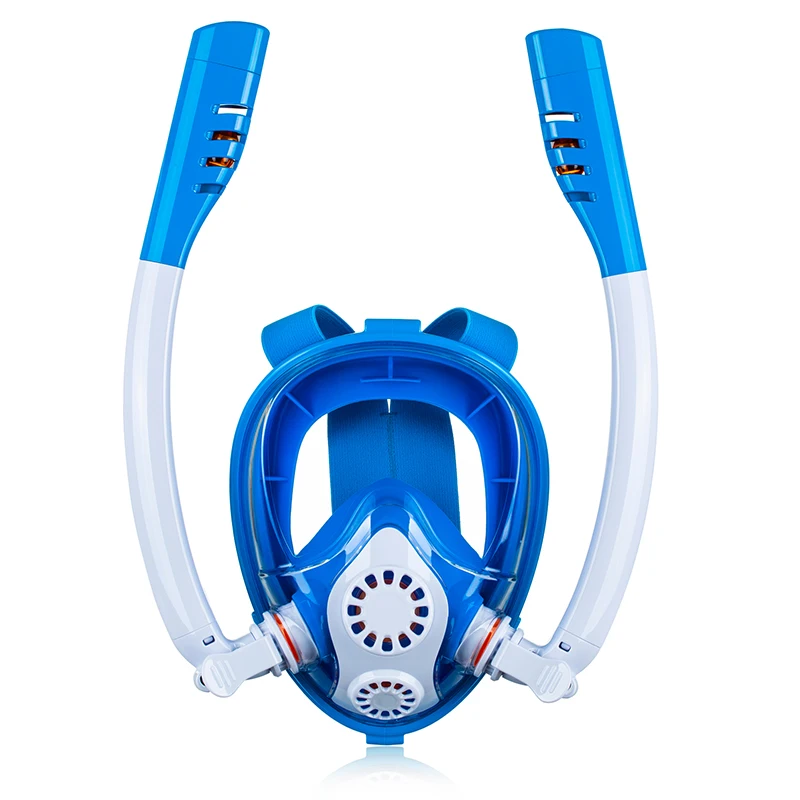 
Full Face Diving Mask Child Made of Liquid Silicone Child Full Face Helmet Underwater Anti Fog Breathing Separation Mask 