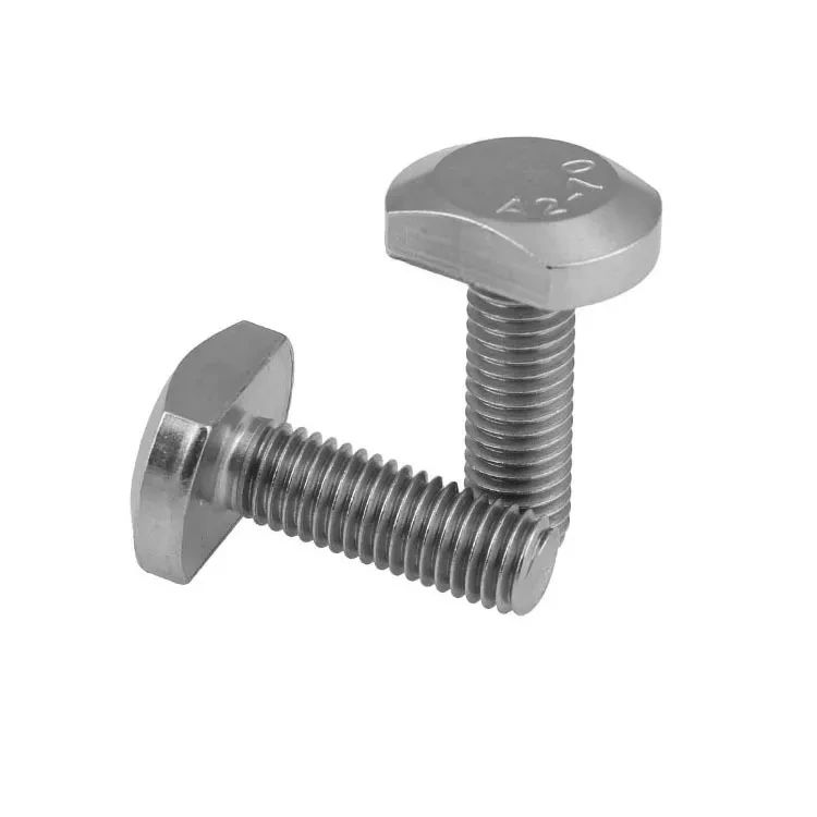 SS304 SS316 DIN21346 Stainless Steel304/316 Square Head Bolts T shape bolt