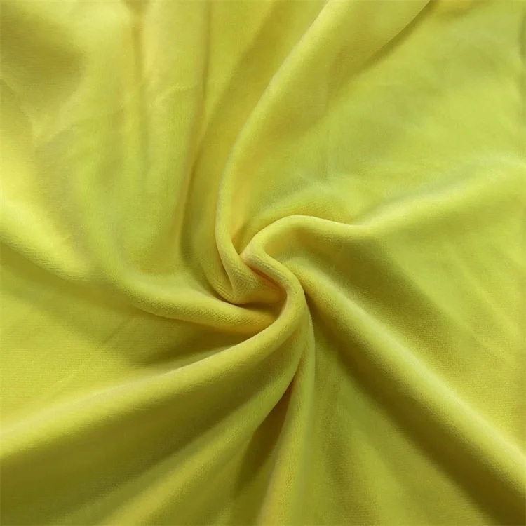 Dingda 95 Polyester 5 Spandex Solid color super soft luxury Stretch velvet pajamas toy fabric
