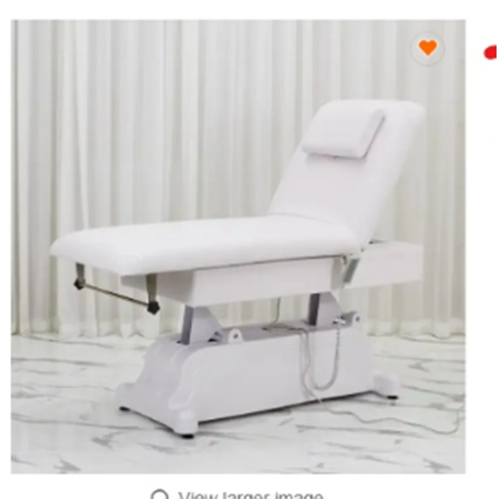 high quality SPA facial bed adjustable treatment Massage table electric lifting  2 motors beauty Bed