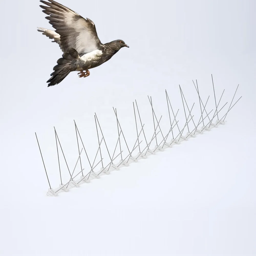 Installation bird spikes convenient  fence plastic anti climb bird spike for pigeon solar panel bird spikes