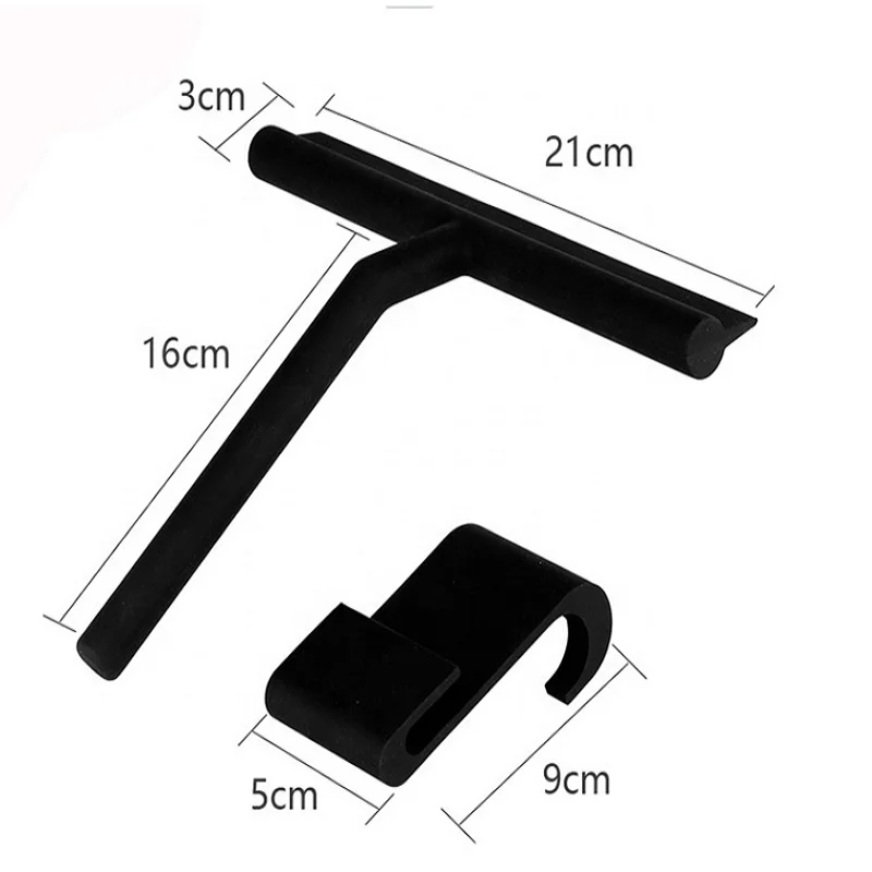 2022 New Window Car Glass Cleaner Wiper Black Multi-purpose Silicone Clean Squeegee And Scrubber