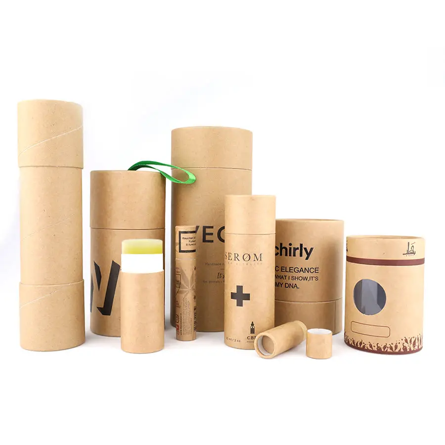 Handmade Rigid Cardboard Paper Florist Portable Custom Luxury round cylinder gift box