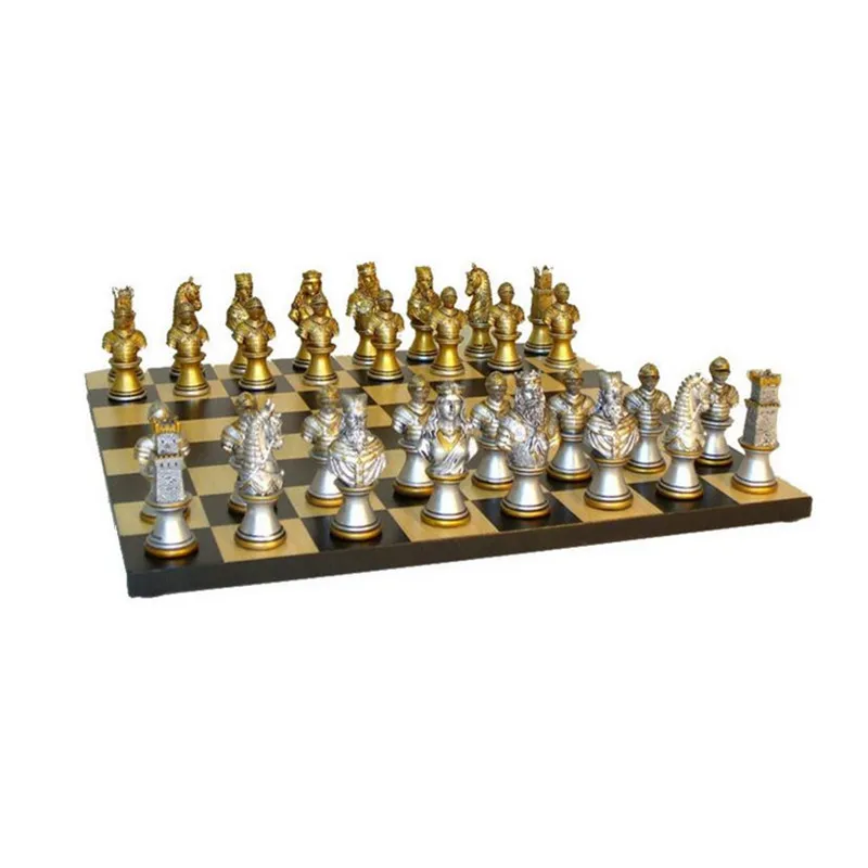 Polyresin Chess pieces American Revolution painted figure