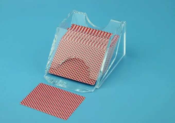 Casino quality  Baccarat Clear one deck Acrylic Poker Card Holder Dealer Shoe