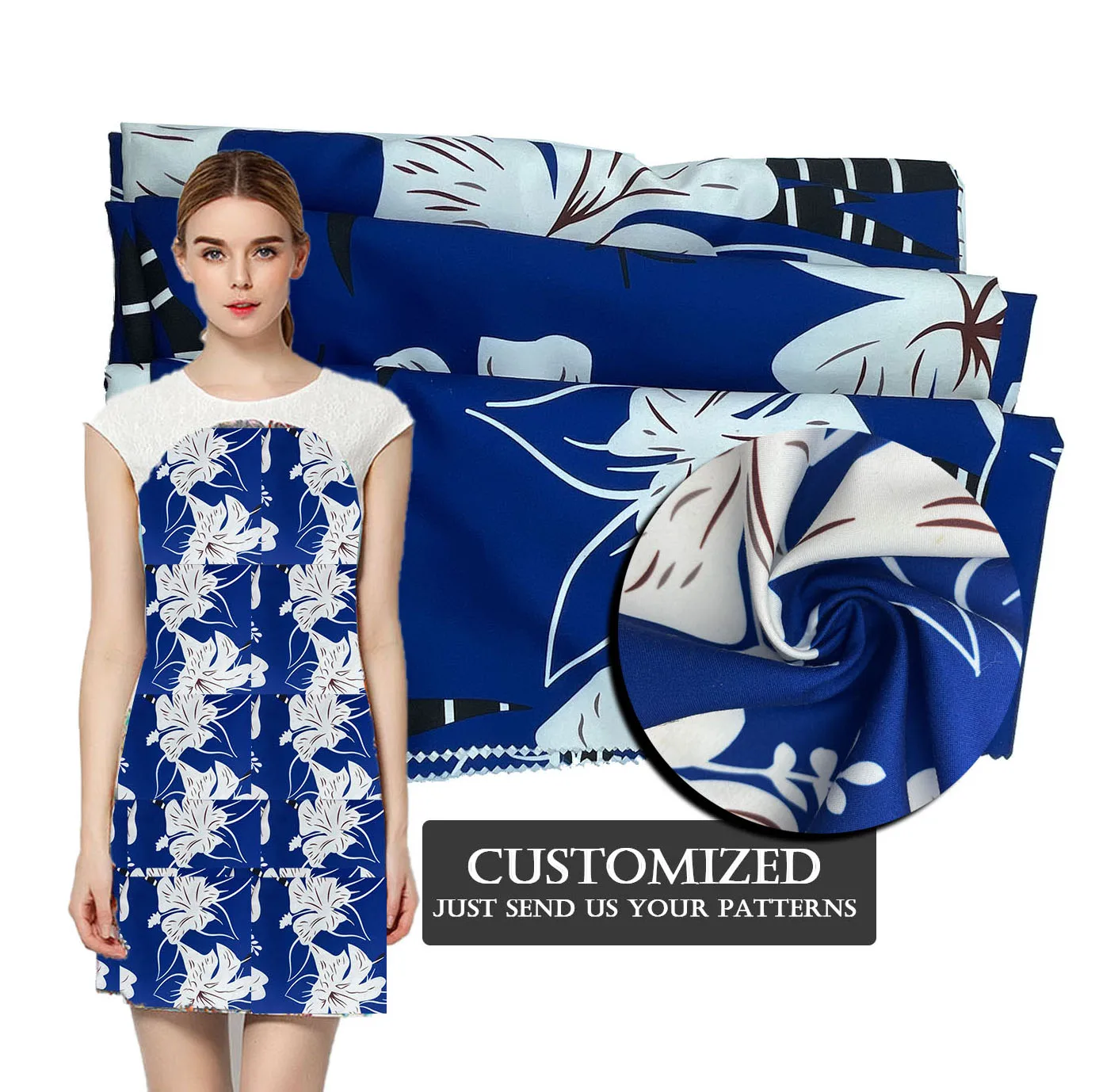 30D taffeta PRINTING FABRIC MICROFIBER 100% polyester lightweight floral printed fabric CUSTOMIZED PATTERNS