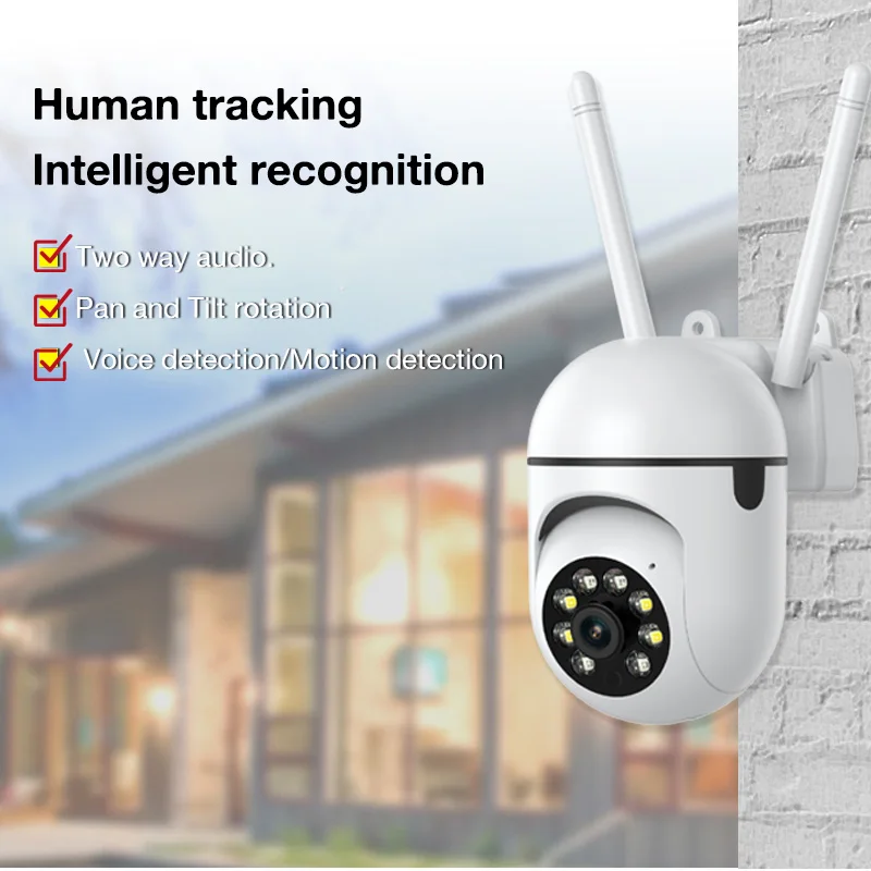 IP camera de surveillance sans fil outdoor house ptz security camera with color night vision