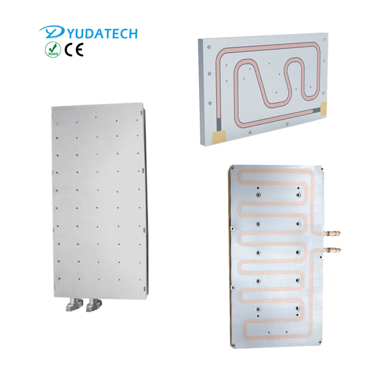 Customized High Power IGBT liquid water cold plate copper tube water cold aluminum plate