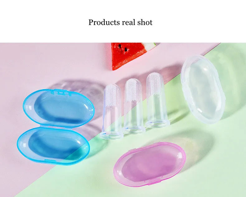 Silicone Finger Toothbrush for Baby 360 Degree Soft Toothbrush Child Teethers Brush Silicone Kids Teeth Oral Care Cleaning