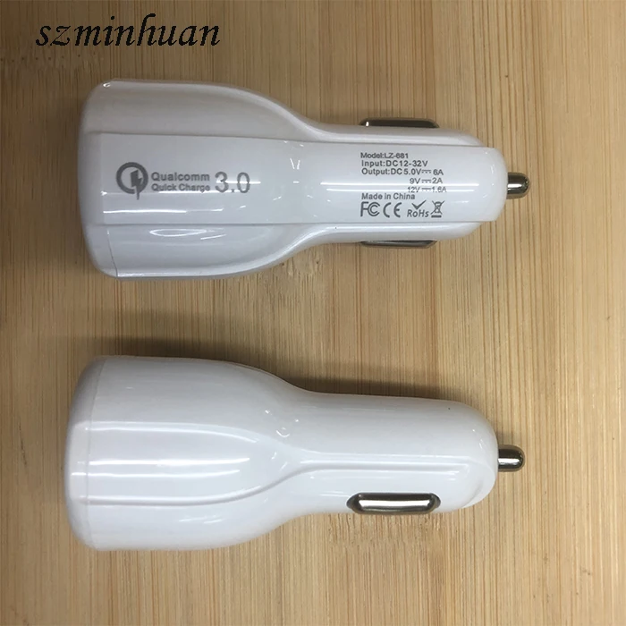 2024 Portable Universal QC3.0 A Usb Car Adapter USB 20W Car plug dual port USB-C Fast car charger