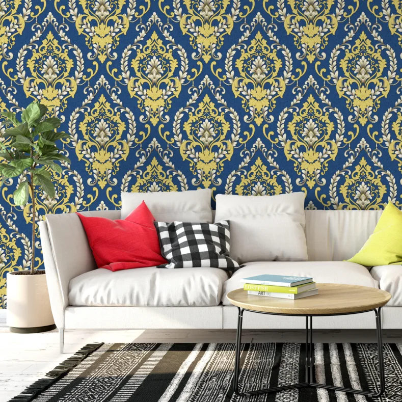 China Factory price Colorful Wall Paper Rolls pvc Wallpaper, Hot Sale Rich Color Wallpaper 3D Home Decoration