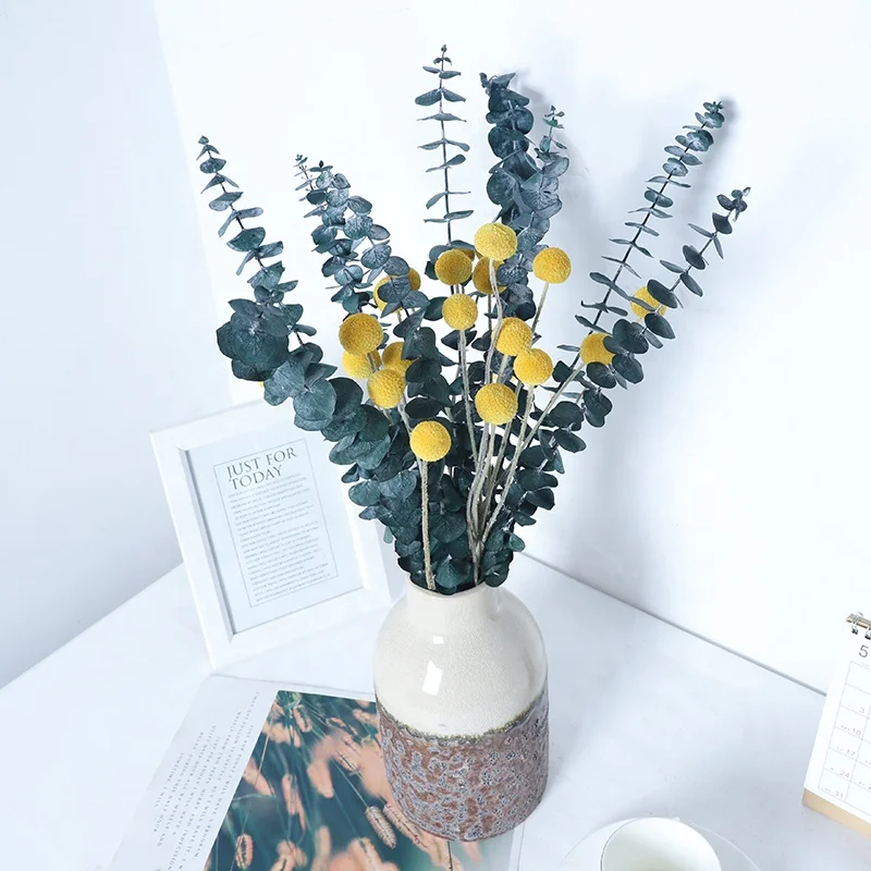 China supplies other wedding decor for christmas decoration flowers real centerpiece green preserved flowers Eucalyptus items