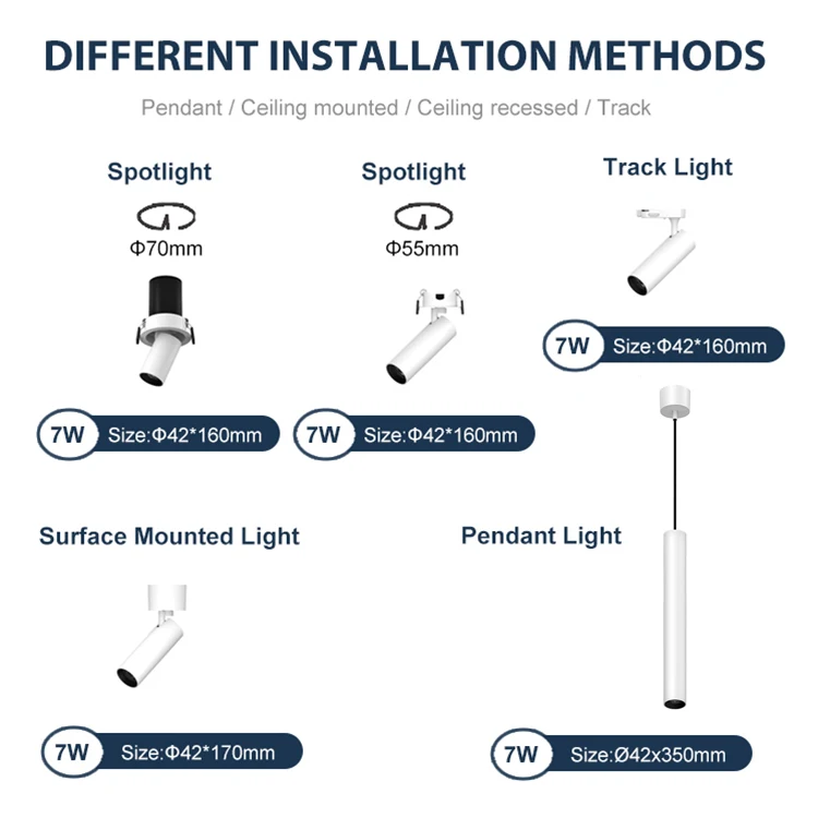 VACE Suspended Small Drop Pendant Hanging Modern Chandeliers Led Lamp Ceiling Lights