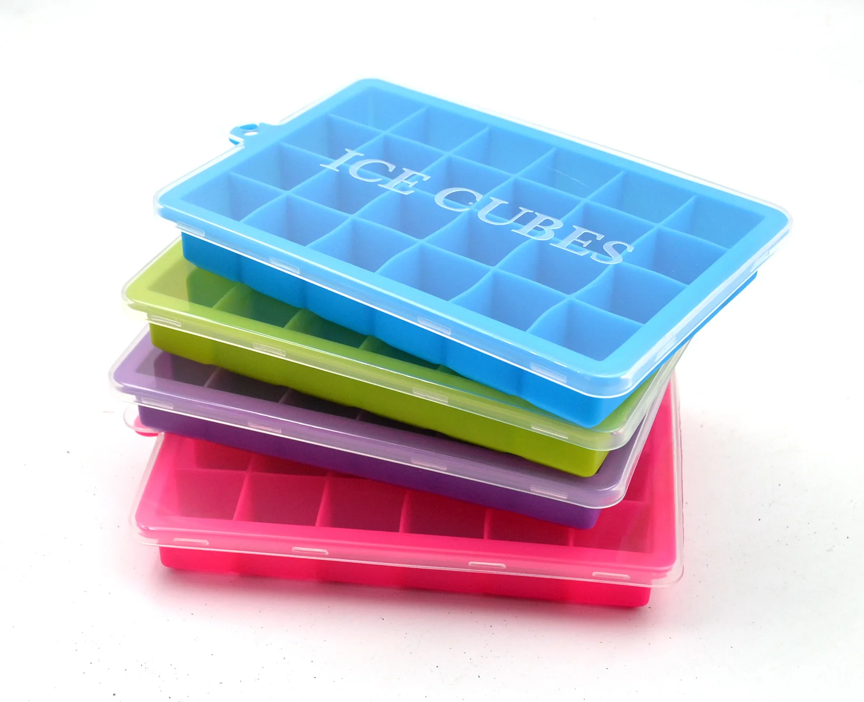 
Wholesale summer silicone ice cube mold with lid 