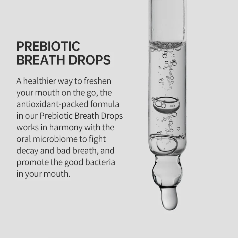Custom concentrated fresh breath mint mouth breath drops serum