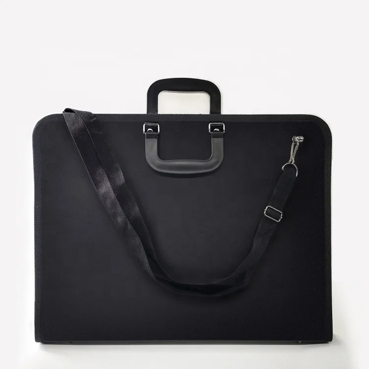 Studio Series, Lite Zippered Art Portfolio, Heavy-Duty  Artist Drawing Painting Storage File Folder with Handle 19.2*14.8 inches