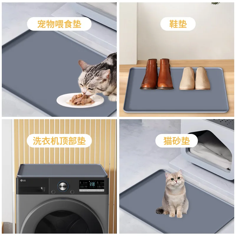 Newest Hot Sale Waterproof Dirt Resistant Silicone Washing Laundry Machine Top Storage Mat
