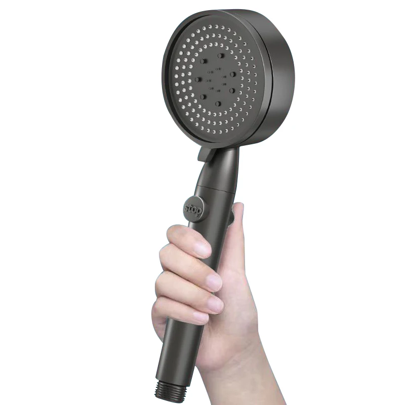 GHS-032 white nice quality luxury plastic spa rainfall shower  filter hand shower plastic hand shower for bathroom