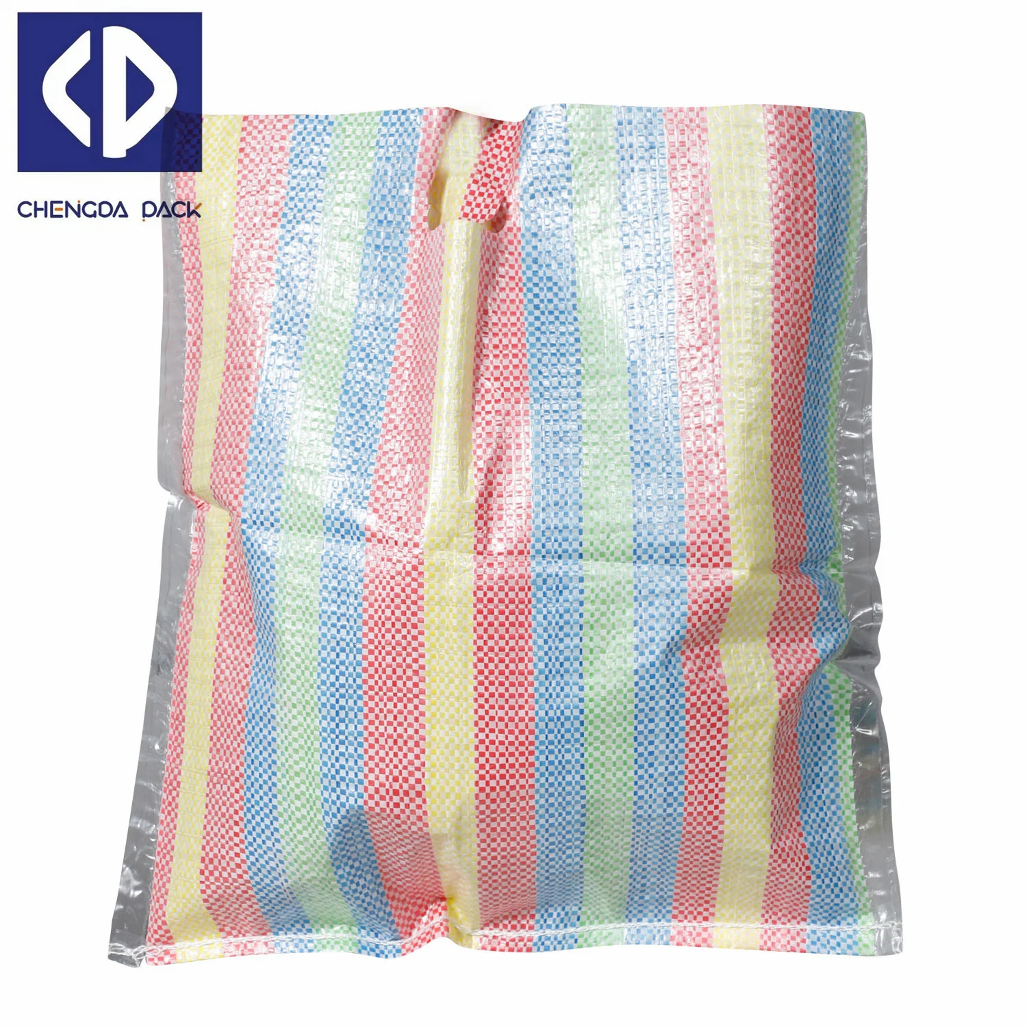 25kg 50kg Polypropylene Bags Wheat Flour Sugar Pp Woven Feed Packing Postal Bag With Color Strip