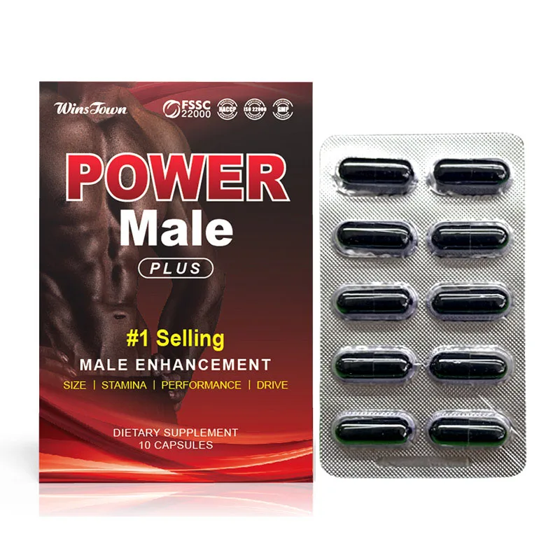 OEM Male capsules Chinese herbs naturals with ginseng Maca power Plus Pills dietary supplement Male power enhancement capsule