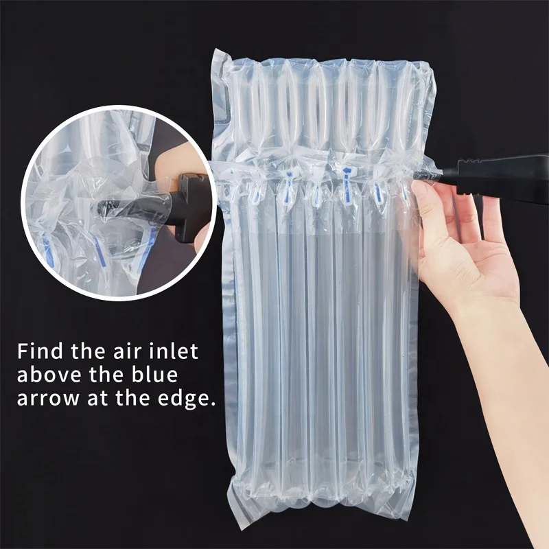 Inflatable Cushion Air Column Bags Film Roll Custom Air Filled Sleeve Packaging Wine Bubble Bag
