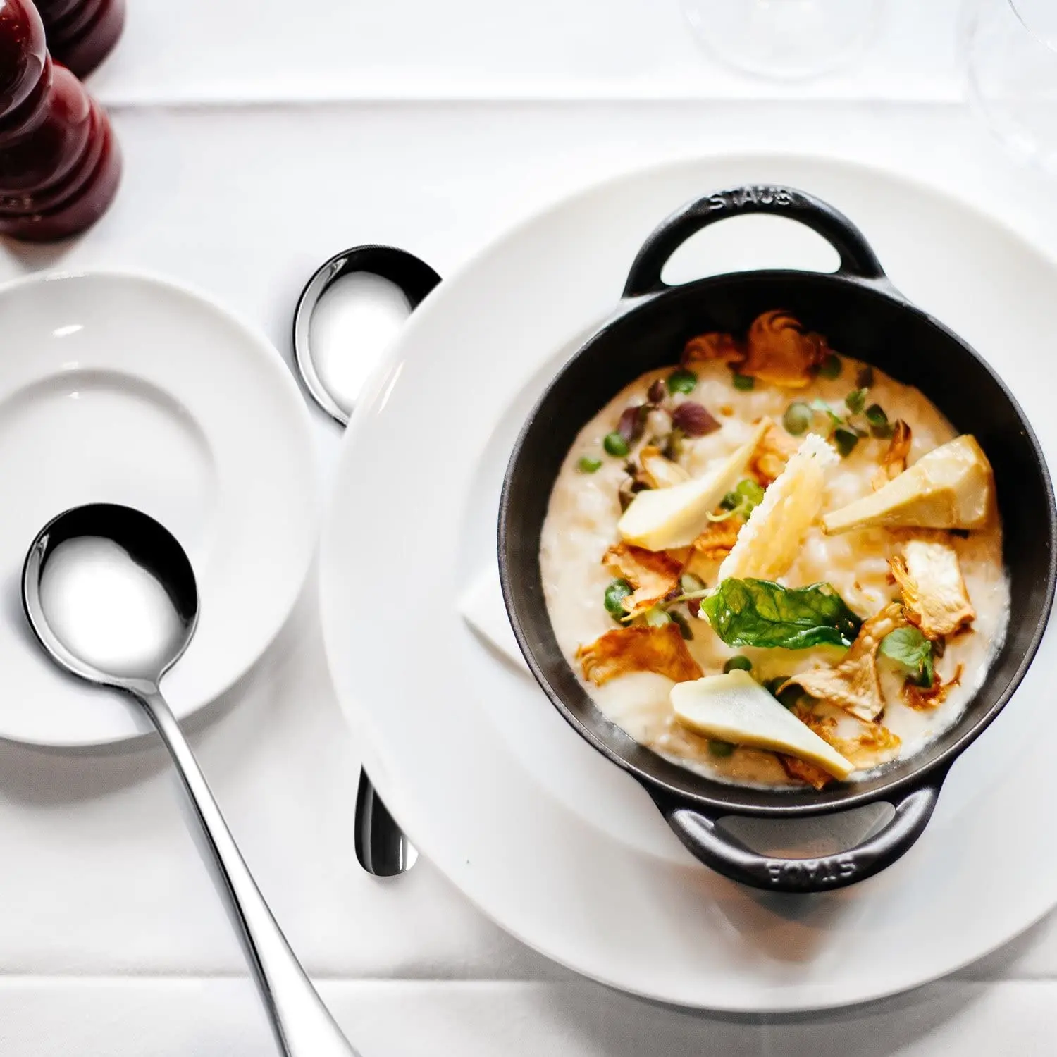 Soup Spoons, AmoVee Wholesale Stainless Steel Alpha Round Spoons