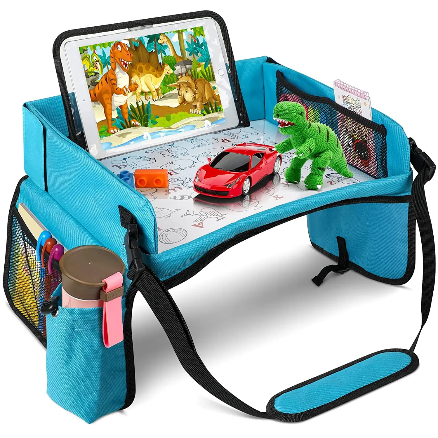 custom new Multifunctional toddler car back seat travel tray organizer kids travel tray
