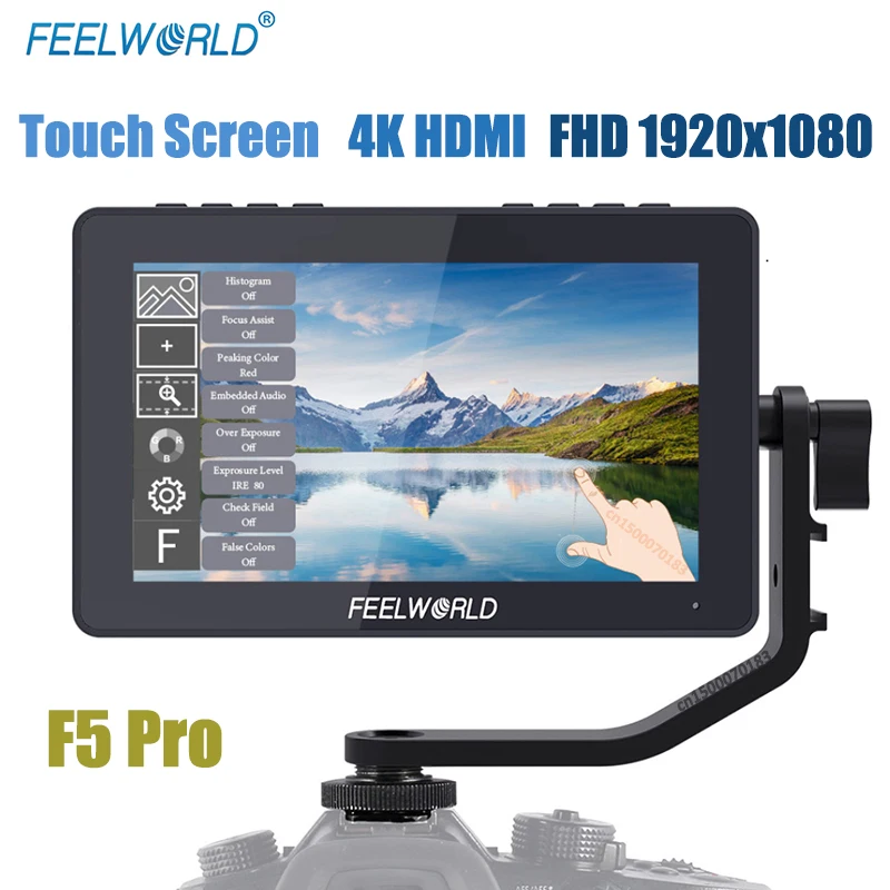 Монитор для камеры FEELWORLD F5 Pro, 5,5 дюйма, IPS FHD 1920x1080 4K