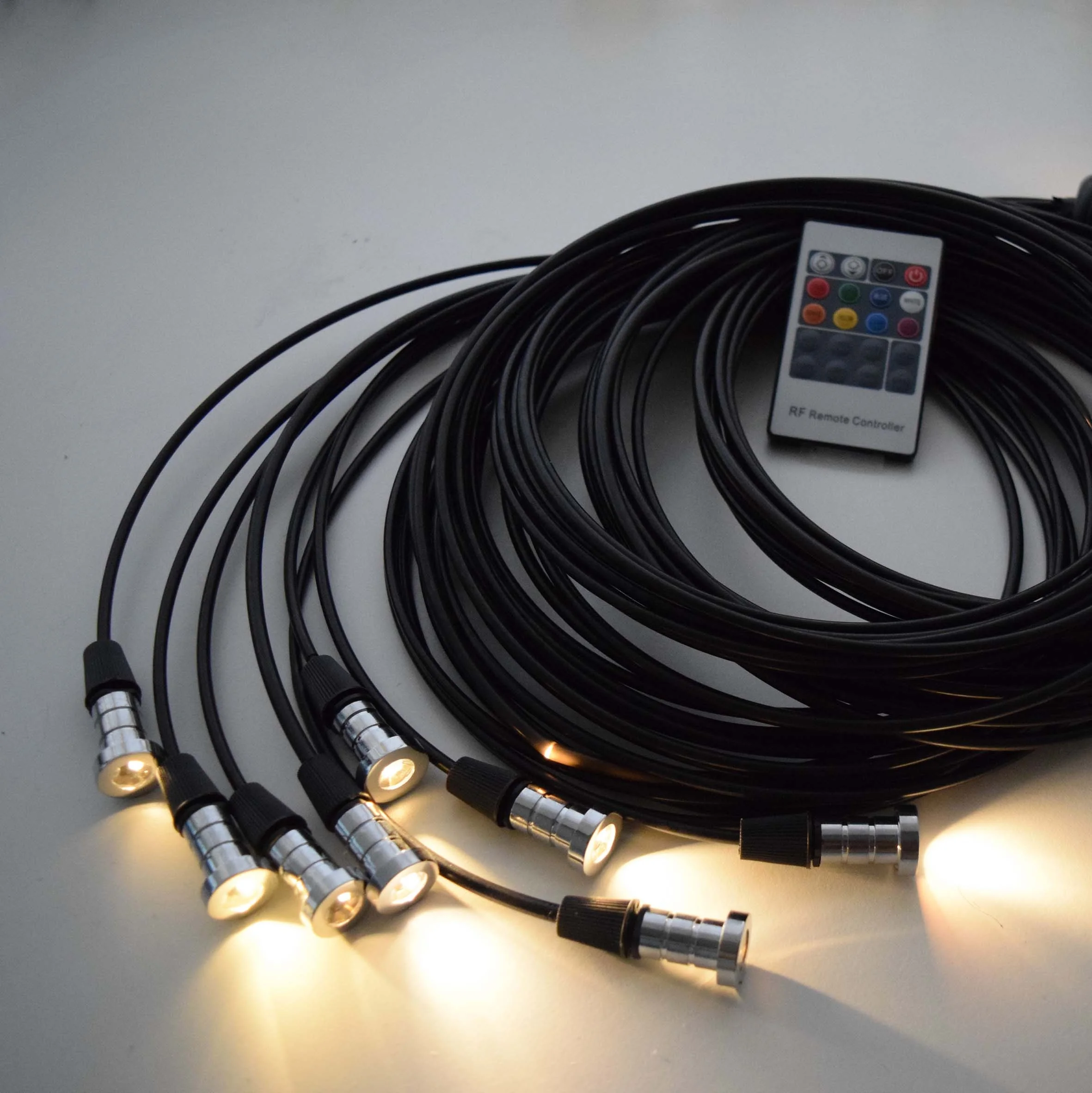  2.0/3.0mm 350m/roll fiber optic end light cable pool ground