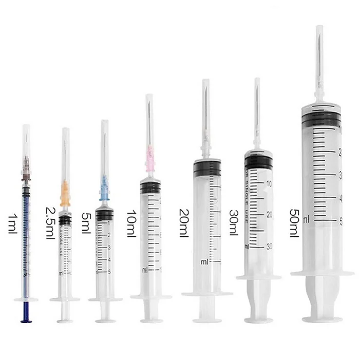veterinary used plastic disposable syringe
